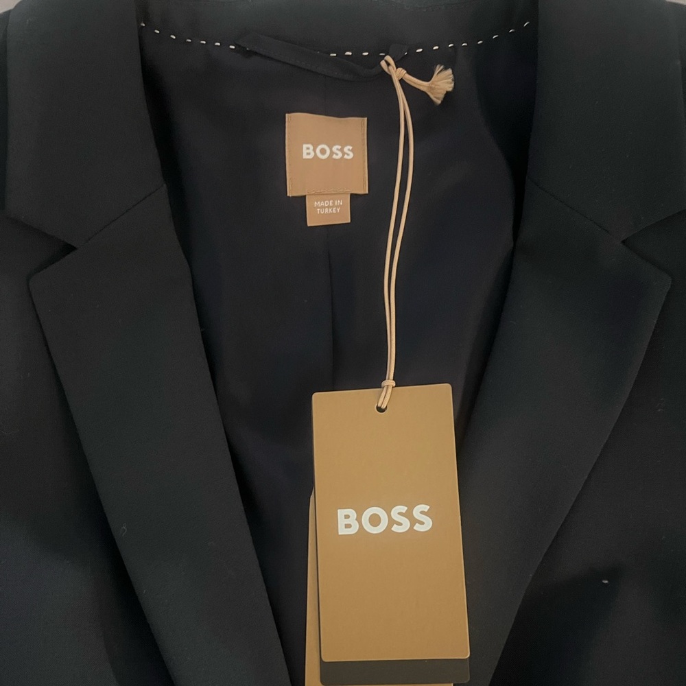 BOSS Elegant Navy Women's Blazer - Picture 4 of 6